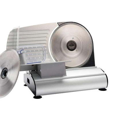 Mighty Bite 200 W SIlver Meat Slicer - Super Arbor