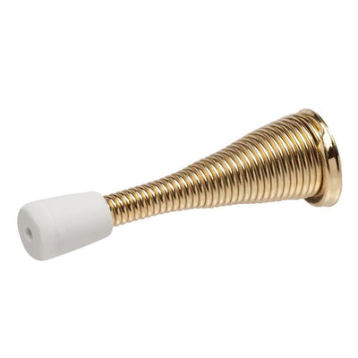 Satin Nickel Spring Door Stop - Super Arbor