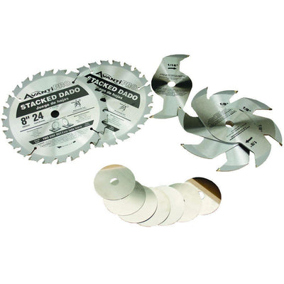 8 in. x 24-Teeth Stacked Dado Saw Blade Set - Super Arbor