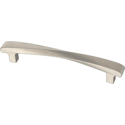 Modern Twist 5-1/16 in. (128 mm) Satin Nickel Drawer Pull - Super Arbor