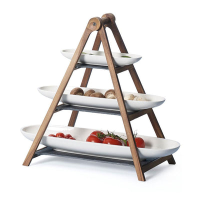 Artesano 4-piece Eye Catcher Tiered Server Set with Bowls - Super Arbor