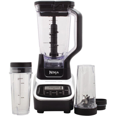 Nutri Ninja 72 oz. 5-Speed Black Professional Blender with 2 Nutri Ninja Cups - Super Arbor