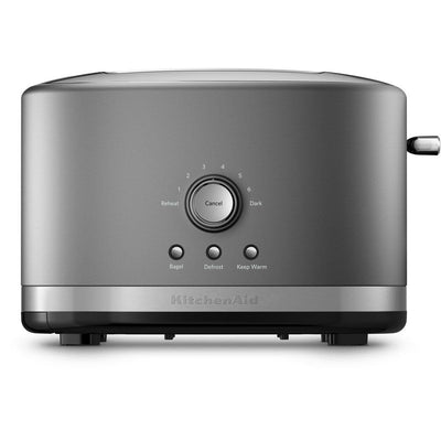 2-Slice Contour Silver Wide Slot Toaster with Crumb Tray - Super Arbor