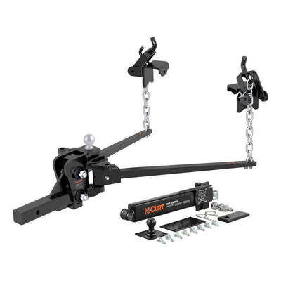 CURT Short Trunnion Bar Weight Distribution Hitch Kit (8K - 10K lbs., 28-3/8" Bars) - Super Arbor