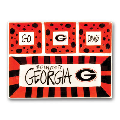 Georgia Ceramic 4 Section Tailgating Serving Platter - Super Arbor