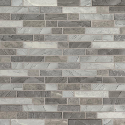 Tarvos Interlocking 11.81 in. x 11.81 in. x 6 mm Glass Mesh-Mounted Mosaic Tile (14.55 sq. ft. / case) - Super Arbor