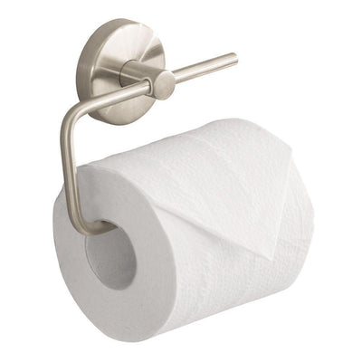 S/E Single-Post Toilet Paper Holder in Brushed Nickel - Super Arbor