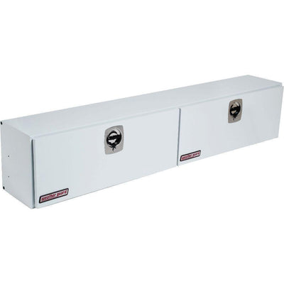 Weather Guard 96.25 in. White Steel Full Size Top Mount Truck Tool Box - Super Arbor