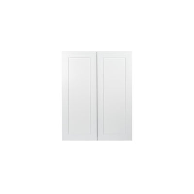 Ready to Assemble 36x30x12 in. Shaker Double Door Wall Cabinet with 2-Shelf in White - Super Arbor