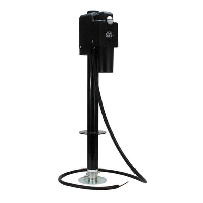 Quick Products Power A-Frame Electric Tongue Jack - 3,650 lbs. Lift Capacity, Black - Super Arbor