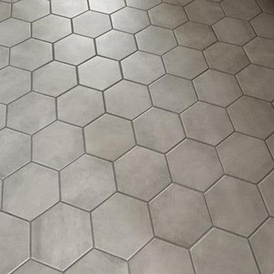 Gios Graphite Hexagon 8-in x 10-in Matte Porcelain Floor and Wall Tile (0.44-sq. ft/ Piece) - Super Arbor