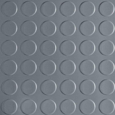 Husky Coin 10 ft. Wide x Your Choice Length Grey Commercial Grade Vinyl Flooring - Super Arbor