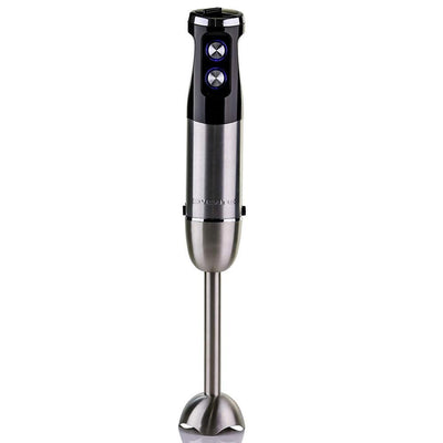 Multi-Purpose Immersion Blender, 500-Watt, Stainless Steel Blades, Detachable Shaft, 6-Speed Control - Super Arbor