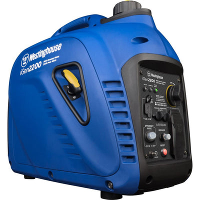 Westinghouse iGen2200 2,200/1,800 Watt Gas Powered Portable Inverter Generator with Enhanced Fuel Efficiency and Parallel Capability - Super Arbor