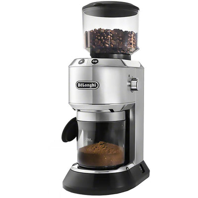 Dedica Stainless Steel Digital Conical Burr Grinder with 18 Grind Settings and Portafilter Adaptor - 12 oz. - Super Arbor