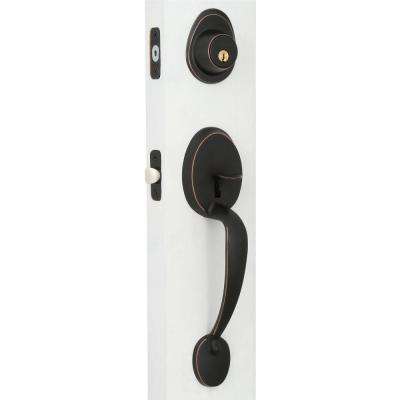 Keep Plate Black Iron Door Handleset Combo Pack with Aeg Door Knob - Super Arbor