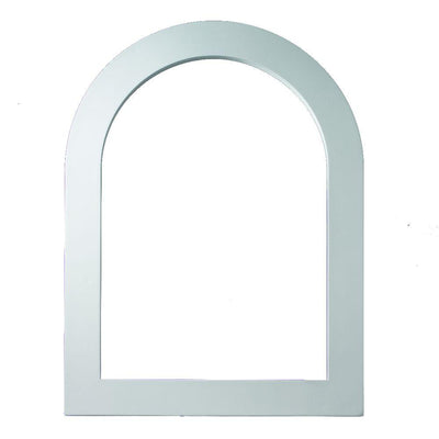 18-3/6 in. x 30-3/16 in. x 1 in. Polyurethane Flat Trim for Cathedral Louver Gable Vent - Super Arbor