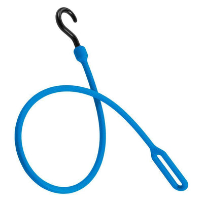 30 in. Polyurethane Loop End Bungee Cord with Molded Nylon Hook in Blue - Super Arbor