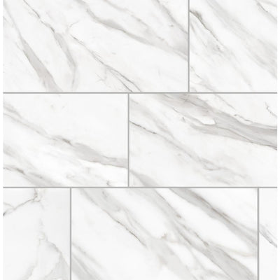 Florida Tile Home Collection Avante Bianco Marble 12 in. x 24 in. Porcelain Floor and Wall Tile (13.3 sq. ft./case)