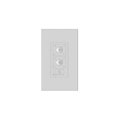 6 Speed Ceiling Fan Wall Control with Single Pole Wallplate in White - Super Arbor