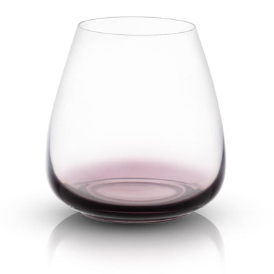 18.2 oz. Black Swan Stemless Red Wine Glasses (Set of 4) - Super Arbor