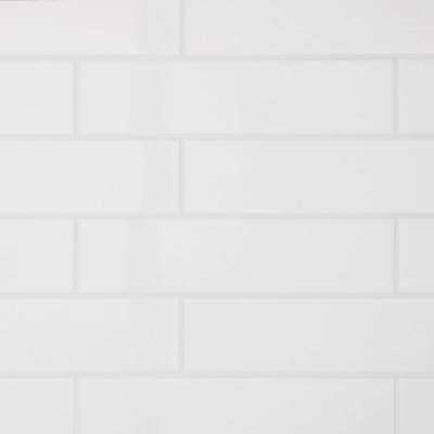 Daltile 
    Restore Bright White 3 in. x 12 in. Ceramic Wall Tile (12 sq. ft. / Case) - Super Arbor