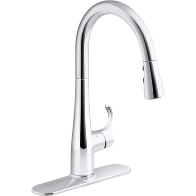 Simplice Touchless Single-Handle Pull-Down Sprayer Kitchen Faucet in Polished Chrome - Super Arbor