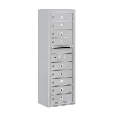 3800 Horizontal Series 9-Compartment Surface Mount Mailbox - Super Arbor