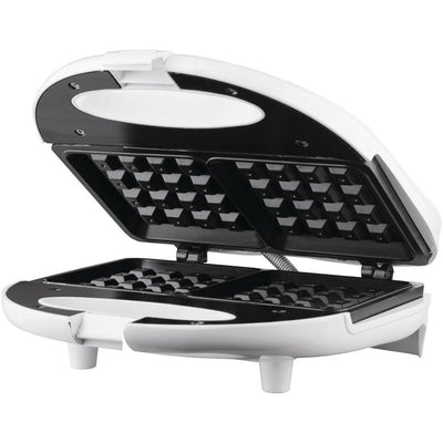 750 W Dual Waffle White Nonstick Waffle Maker - Super Arbor