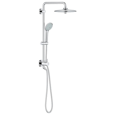 Retrofit System 260 3-Spray Patterns with 2.5 GPM 10.25 in. Wall Mount Dual Shower Heads in StarLight Chrome - Super Arbor