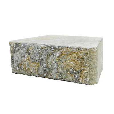 RockWall Small 4 in. x 11.75 in. x 6.75 in. Yukon Concrete Retaining Wall Block - Super Arbor
