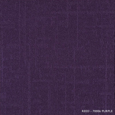 Reed Purple Loop 19.68 in. x 19.68 in. Carpet Tiles (8 Tiles/Case) - Super Arbor