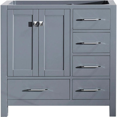 Caroline Avenue 36 in. W Bath Vanity Cabinet Only in Gray - Super Arbor