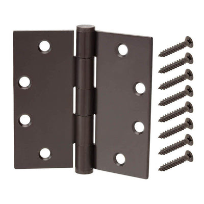 4-1/2 in. x 4-1/2 in. Oil-Rubbed Bronze Commercial Grade Door Hinge - Super Arbor