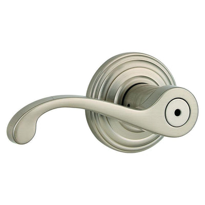 Commonwealth Satin Nickel Privacy Bed/Bath Door Lever with Microban Antimicrobial Technology - Super Arbor