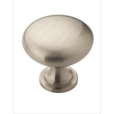 Allison Value 1-1/4 in. (32 mm) Satin Nickel Cabinet Knob (25-Pack) - Super Arbor