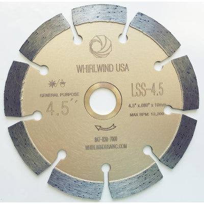 Whirlwind USA 4.5 in. 9-Teeth Segmented Diamond Blade