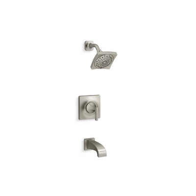 Katun 1-Handle 3-Spray Tub and Shower Faucet in Brushed Nickel (Valve Included) - Super Arbor