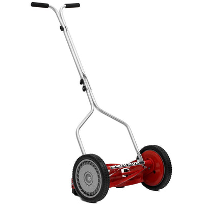 Great States 14 in. Manual Push Walk-Behind Non-Electric Reel Lawn Mower - Super Arbor