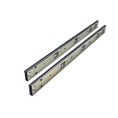 24 in. Push to Open Side Mount Full Extension Ball Bearing Drawer Slide with Installation Screws (1-Pair) - Super Arbor