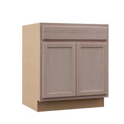 Hampton Assembled 24x34.5x24 in. Base Kitchen Cabinet in Unfinished Beech - Super Arbor