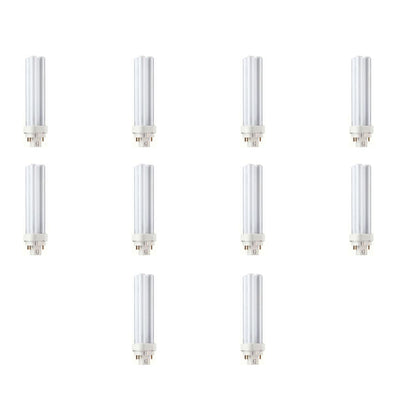 13-Watt G24q-1 CFLni 4-Pin Light Bulb Cool White (4100K) (10-Pack) - Super Arbor