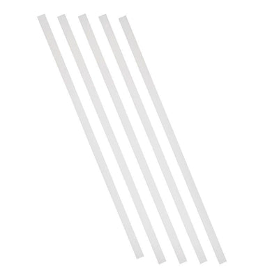 32 in. x 3/4 in. White Aluminum Square Deck Railing Baluster (5-Pack) - Super Arbor