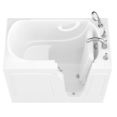 HD Series 26 in. x 46 in. Right Drain Quick Fill Walk-In Soaking Bathtub in White - Super Arbor