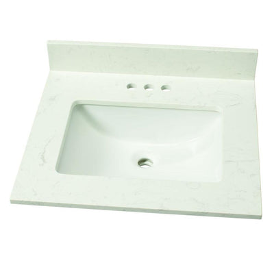 49 in. W Marble Vanity Top in Arabescato Venato - Super Arbor