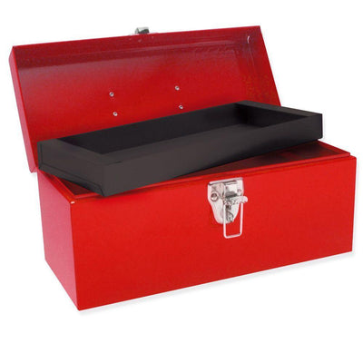 Heavy Duty Metal Tool Box - 14 in. X 6 in. X 6 in. - Super Arbor