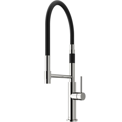 Norwood Single-Handle Pull-Down Sprayer Kitchen Faucet in Stainless Steel - Super Arbor