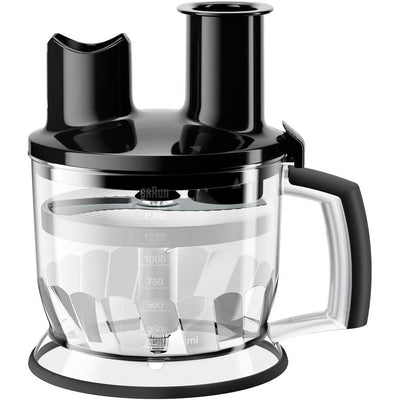 6-Cup Black Food Processor Attachment for MultiQuick Hand Blenders - Super Arbor