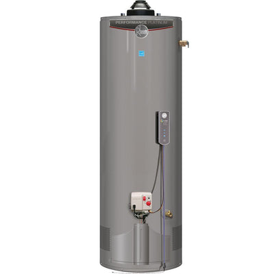 Performance Platinum 40 Gal. Tall 12 Year 38,000 BTU Ultra Low NOx (ULN) Natural Gas Water Heater with EcoNet WIFI - Super Arbor