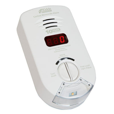 10-Year Worry Free Plug-In Carbon Monoxide Detector with Battery Backup, Digital Display, and Safety Light - Super Arbor